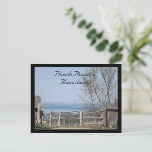 Plimoth Plantation, Massachusetts Briefkaart (Staand voorkant)