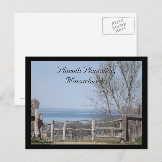 Plimoth Plantation, Massachusetts Briefkaart (Voorkant / Achterkant)