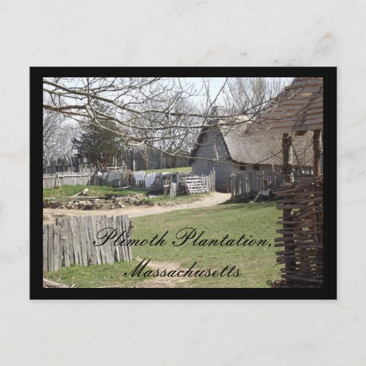Plimoth Plantation, Massachusetts Briefkaart (Voorkant)