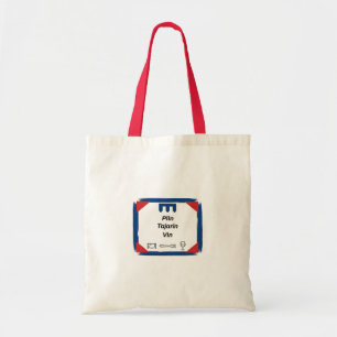 Plin Tajarin Vin Piemont Vlag Badge Tote Bag