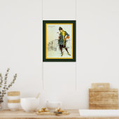 Plinio Codognato ~ Fiat 509 ~ 1926 Adverteren ~ Poster (Keuken)