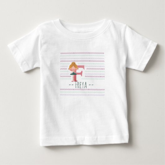 Plink Schattige Ballerina Letter F Peuter (Voorkant)