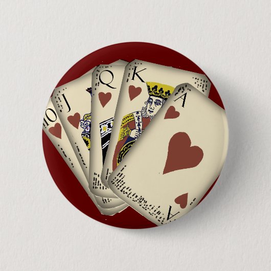 PLioniserende kaarten, harten, inbouwbaar Ronde Button 5,7 Cm (Voorkant)