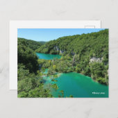 Plitvice Lakes Croatia Feestdagenkaart (Voorkant / Achterkant)