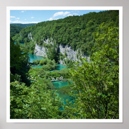 Plitvice Lakes Croatia Landscape Photography Poster (Voorkant)