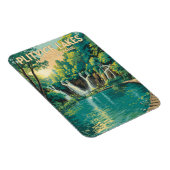 Plitvice Lakes National Park Illustration Travel Magneet (Rechterzijde)