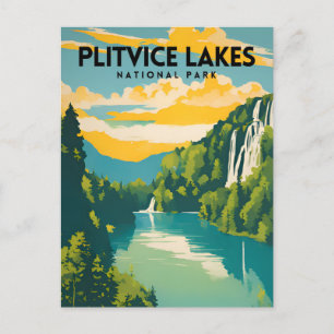 Plitvice Lakes National Park Traditionele reizen Briefkaart