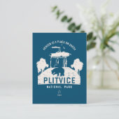 Plitvice Lakes National Park White Design Briefkaart (Staand voorkant)