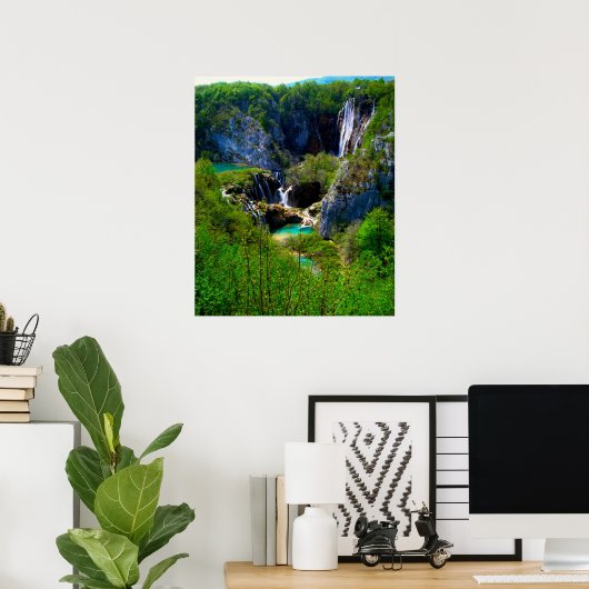 Plitvice Lakes Poster (Thuiskantoor)