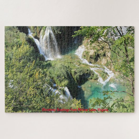 Plitvice Lakes Virginia. Jigzaag Puzzle Legpuzzel (Horizontaal)