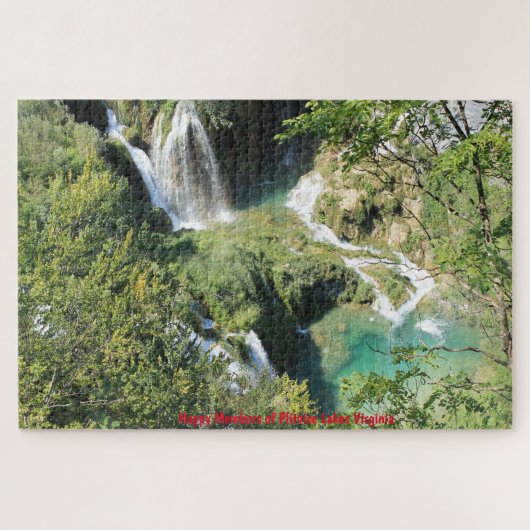 Plitvice Lakes Virginia. Jigzaag Puzzle Legpuzzel (Horizontaal)
