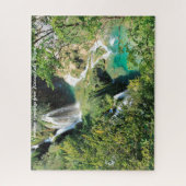 Plitvice Lakes Virginia, kerstgroeten Legpuzzel (Verticaal)