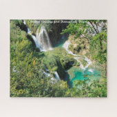 Plitvice Lakes Virginia, kerstgroeten Legpuzzel (Horizontaal)
