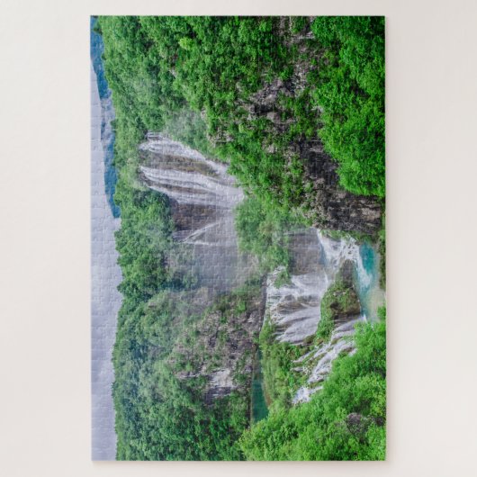 Plitvice lakes waterval puzzel legpuzzel (Verticaal)