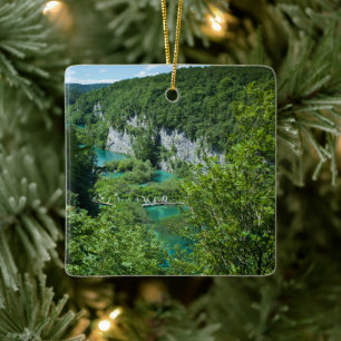 Plitvice maakt Kroatië Landschap Fotografie Keramisch Ornament