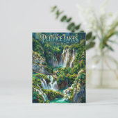 Plitvice Meren Kroatië Briefkaart (Staand voorkant)