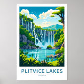 Plitvice meren Kroatië Reisprint Poster (Voorkant)