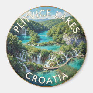 Plitvice Meren Kroatië Turquoise Watervallen Magneet
