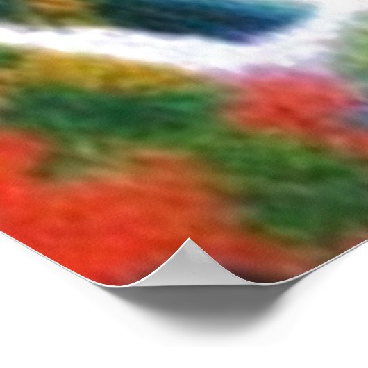 Plitvice Meren, Kroatië Watervallen in Herfst Art Poster (Hoek)