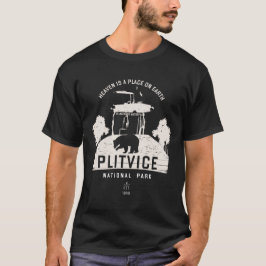 Plitvice Meren Nationaal Park Kroatië Wit Ontwerp T-shirt