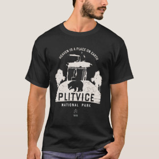Plitvice Meren Nationaal Park Kroatië Wit Ontwerp T-shirt