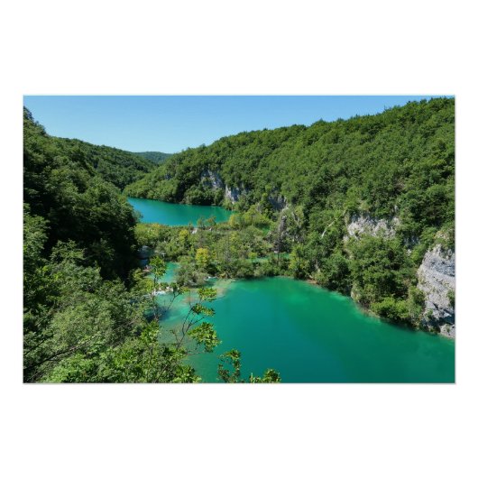 Plitvicemeren Kroatië Perfect Poster (Voorkant)