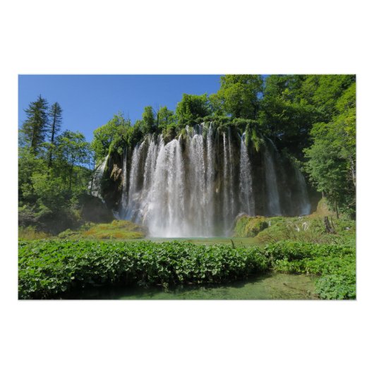 Plitvicemeren Kroatië Perfect Poster (Voorkant)