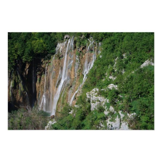 Plitvicemeren Kroatië Perfect Poster (Voorkant)