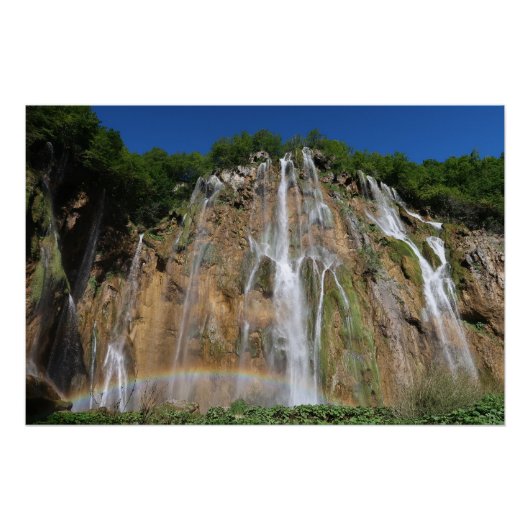 Plitvicemeren Kroatië Perfect Poster (Voorkant)