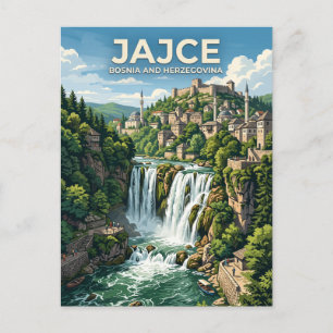 Pliva Waterval Bosnië en Herzegovina Briefkaart