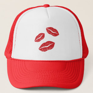 PLKR LOVE KISSES RED LIPS SMILES TRUCKER PET