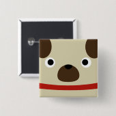 Plllllllapper Vierkante Button 5,1 Cm (Voorkant /achterkant)