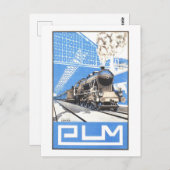  PLM Franse trein reizen poster Briefkaart (Voorkant / Achterkant)