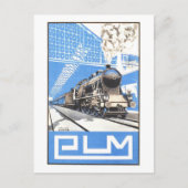  PLM Franse trein reizen poster Briefkaart (Voorkant)