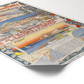 PLM Lignes de Meyrargues a Grasse Vintage Poster (Hoek)