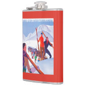 PLM Poster voor de bevordering van de spoorwegen Heupfles (Links)