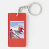 PLM Poster voor de bevordering van de spoorwegen Sleutelhanger (achterkant)