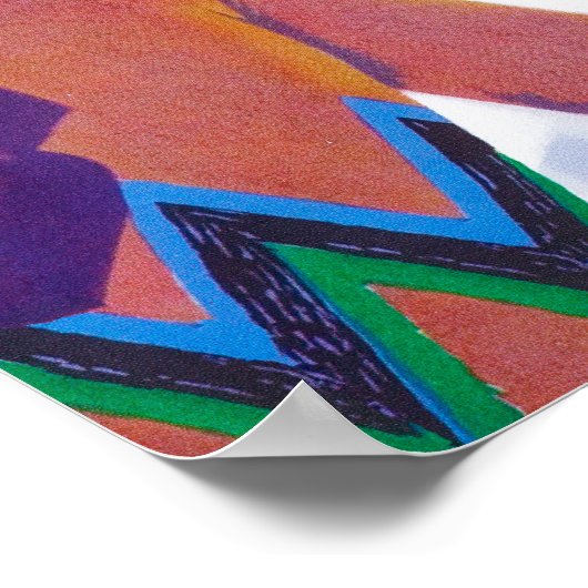 PLM Poster voor de bevordering van spoorwegen (Hoek)