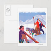 PLM Poster voor de bevordering van spoorwegen Briefkaart (Voorkant / Achterkant)