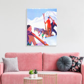 PLM Poster voor de bevordering van spoorwegen Canvas Afdruk (Insitu (Woonkamer))