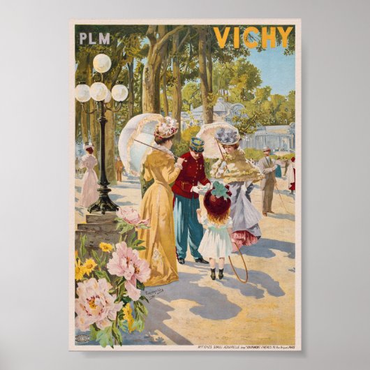 PLM Vichy Frankrijk Vintage Poster 1899 (Voorkant)