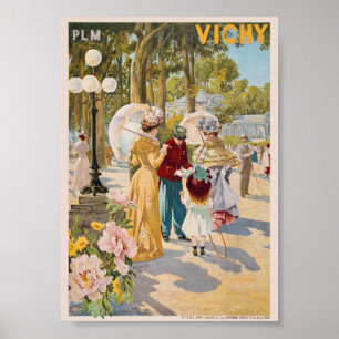 PLM Vichy Frankrijk Vintage Poster 1899