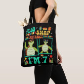 Plod Snap Retract Ik ben 7 Turtle Kind 7e Verjaard Tote Bag (Dichtbij)