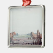 Ploedpaarden Metalen Ornament (Links)