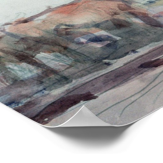 Ploedpaarden Poster (Hoek)