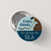 Ploeg het Zee badge Ronde Button 3,2 Cm (Voorkant /achterkant)