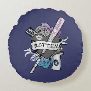 Ploeg   van de zelfmoord Art. van het Tattoo van Rond Kussen