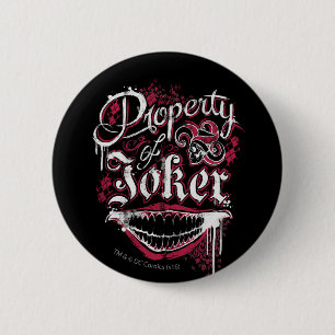 Ploeg   van de zelfmoord Bezit van Joker Ronde Button 5,7 Cm