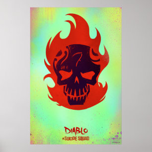 Ploeg   van de zelfmoord HoofdPictogram Diablo Poster