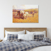 ploegen canvas afdruk (Insitu (Slaapkamer))